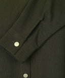 Dark Olive Button Down A-line Abaya