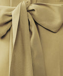 Ochre Long Sleeve Draped Blouse