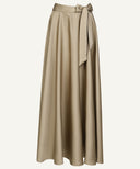 Vintage Draped Satin Maxi Skirt