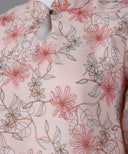 Floral Pink Volume Sleeve Matching Set