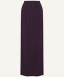 Aubergine Jersey Pencil Maxi Skirt