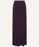 Aubergine Jersey Pencil Maxi Skirt