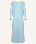 Ice Blue Cove Cut Maxi Dress