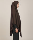 Dark Brown Hood Hijab (Khimar)