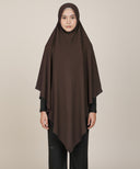 Dark Brown Hood Hijab (Khimar)