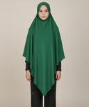 Jewel Green Hood Hijab (Khimar)