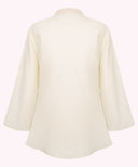 Cream Cloud Wrap Short Kimono