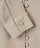 Light Taupe Loop Button Dress Set