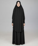 Black 2-Piece Prayer Set (Jilbab)