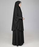 Black 2-Piece Prayer Set (Jilbab)