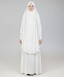 White 2-Piece Prayer Set (Jilbab)