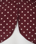 Maroon Polka Dot Basic Blouse