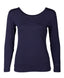 Navy Blue Long Sleeve Body Shirt