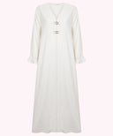 Cloud Open Abaya with Poet Sleeve