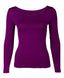 Plum Long Sleeve Body Shirt