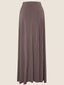 Taup A-Line Jersey Maxi Skirt