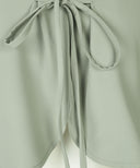 Sage Side Tie Blouse