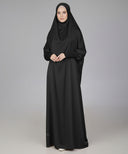 Black Satin Prayer Dress (Jilbab)