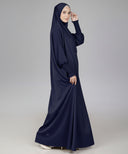 Navy Satin Prayer Dress (Jilbab)