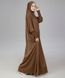 Brown Satin Prayer Dress (Jilbab)