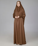 Brown Satin Prayer Dress (Jilbab)