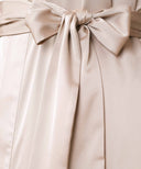 Almond A-Line Satin Kimono