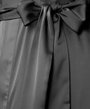 Black A-Line Satin Kimono
