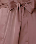 Deep Terracotta A-Line Satin Kimono