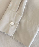 Almond Long Sleeve Shirt Blouse