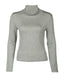 Textured Grey High Neck Long Sleeve Body Shirt