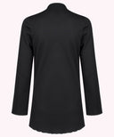 Black Lettuce Trim Tee