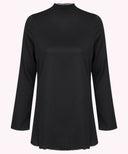 Black Lettuce Trim Tee