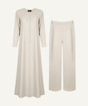 Vanilla Loop Button Dress Set
