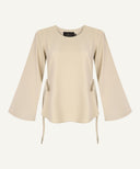 Vanilla Side Tie Blouse