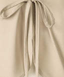 Vanilla Side Tie Blouse