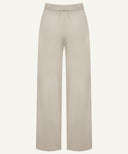 Almond Front Pleated Wide Legged Pants