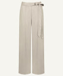 Almond Front Pleated Wide Legged Pants