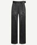 Black Satin Wide Legged Pants