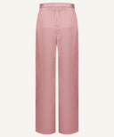 Chai Pink Satin Wide Legged Pants