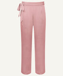 Chai Pink Satin Wide Legged Pants