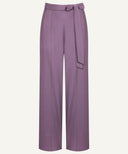 Grape Front Pleated Wide Legged Pants