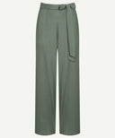 Ivy Green Front Pleated Wide Legged Pants