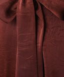 Mahogany Front Pleated Satin Wide Legged Pants