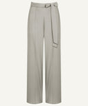 Mushroom Front Pleated Wide Legged Pants