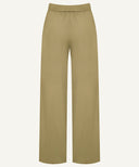 Ochre Front Pleated Wide Legged Pants