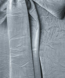 Pale Slate Front Pleated Satin Wide Legged Pants