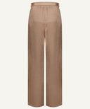 Taupe Satin Wide Legged Pants