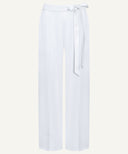 White Front Pleated Wide Legged Pants