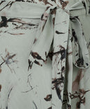 Zephyr Blue Printed Flared Skirt