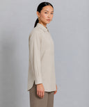 Almond Long Sleeve Shirt Blouse